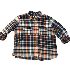 Universal Women’s Flannel Button-Down Shirt Large